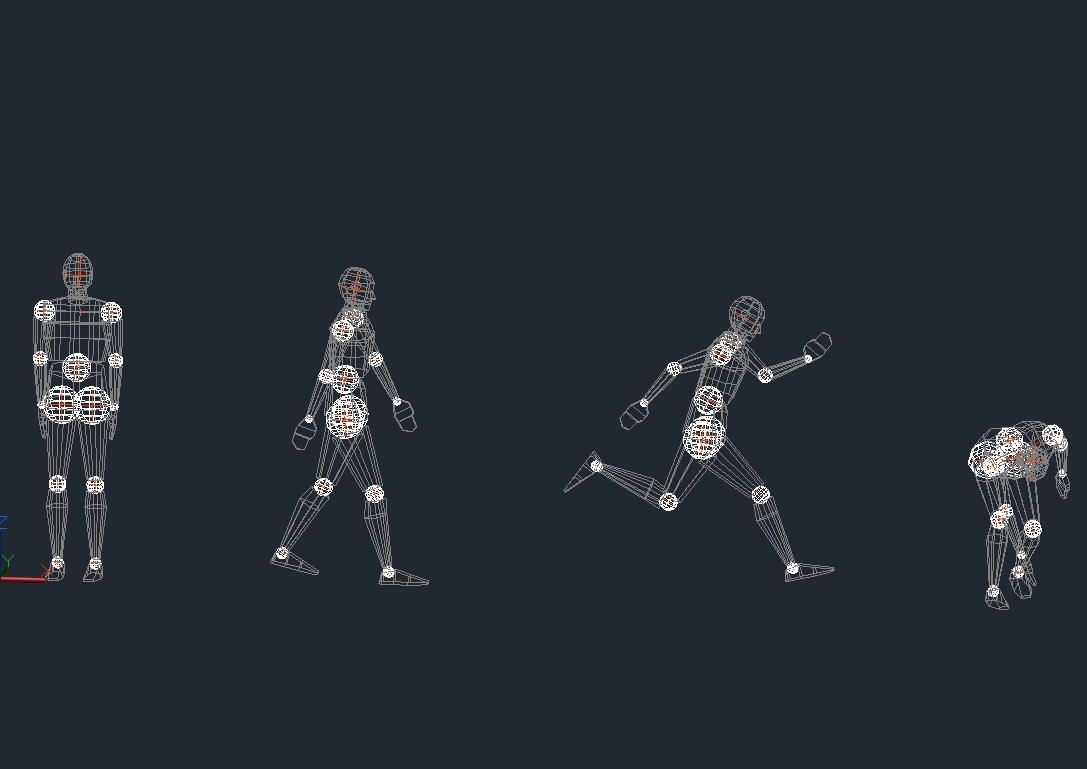 人体模型3D autocad 1快照2